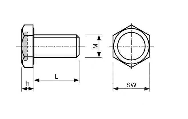 Bout met Neodymium magneet verzinkt