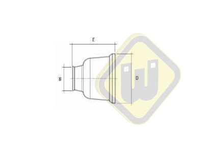 Deurmagneet systeem op rubber basis recht CF22-1W GRIJS