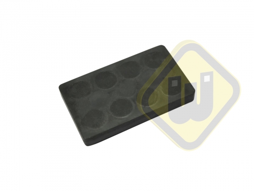 Neodymium magneetsysteem rubber rechthoek draadbus A74x45A-Ks2xM5