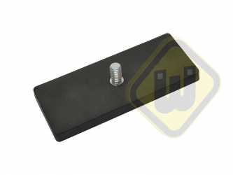 Neodymium magneetsysteem rubber rechthoek draadstift A110x45AG-KsM8