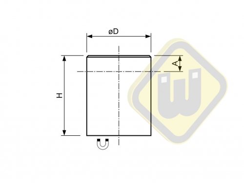 Alnico busmagneet staal verzinkt zonder passingstolerantie SG10-ALN