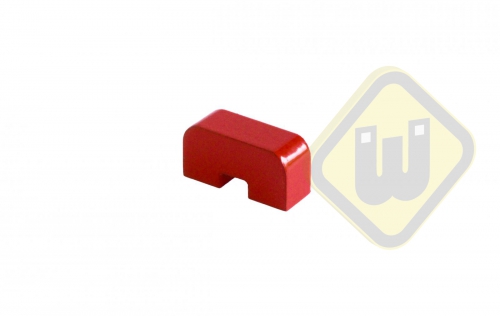 Alnico kleine hoefijzer magneet rood gelakt MP.60.01