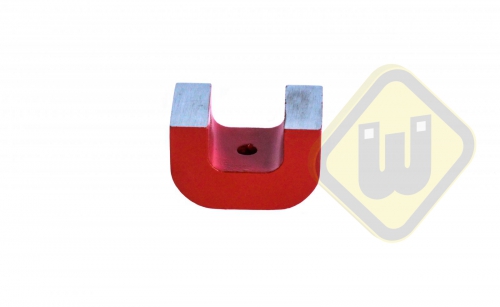 Alnico krachtige hoefijzer magneet rood gelakt MP.40.02