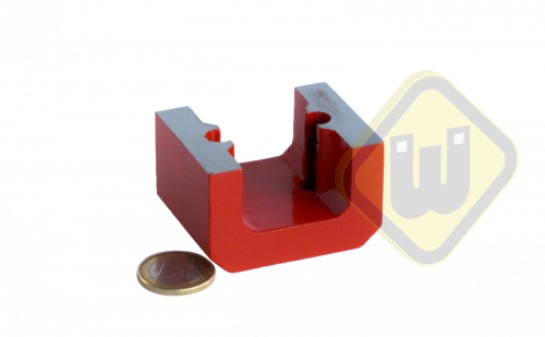 Alnico krachtige hoefijzer magneet rood gelakt MP.40.04