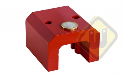 Alnico krachtige hoefijzer magneet rood gelakt MP.40.06