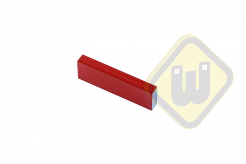 Alnico rechthoekige staaf magneet rood gelakt MP.80.02