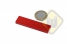 Alnico rechthoekige staaf magneet rood gelakt MP.80.03