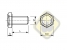 Bout met Neodymium magneet verzinkt SB12x30NdAG-v