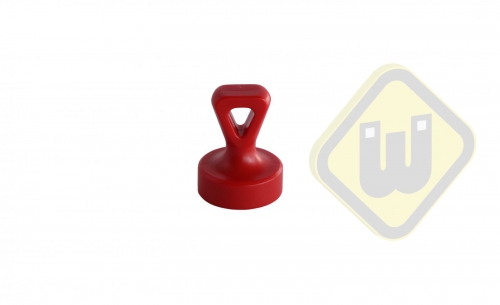 Knop magneet G-MAG17 ROOD OOG