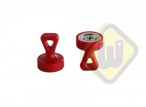 Knop magneet G-MAG17 ROOD OOG