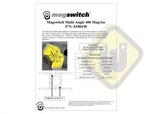 MagSwitch Lashoekmagneet Multi Angle MAGVICE 400