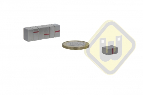 Neodymium blokmagneten ND-B-11x5,5x8 N42