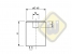 Neodymium busmagneet messing met draadgat en h6passingstolerantie SG16ND-h6M4x8