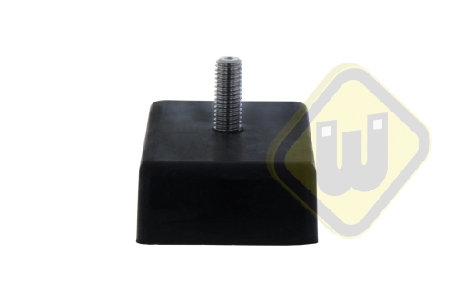 Neodymium Magneet in Stalen U-profiel rubber ommanteld ML-NEO-100-RU