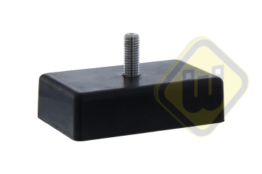 Neodymium Magneet in Stalen U-profiel rubber ommanteld ML-NEO-100-RU