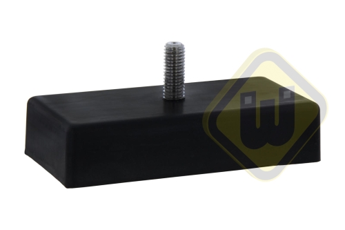 Neodymium Magneet in Stalen U-profiel rubber ommanteld ML-NEO-125-RU