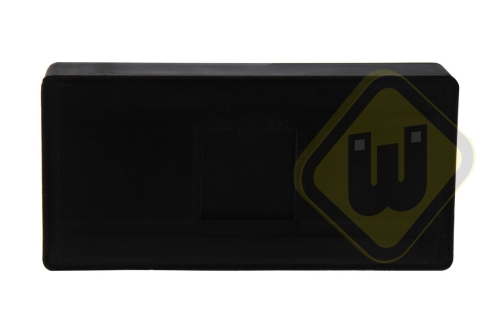 Neodymium Magneet in Stalen U-profiel rubber ommanteld ML-NEO-125-RU
