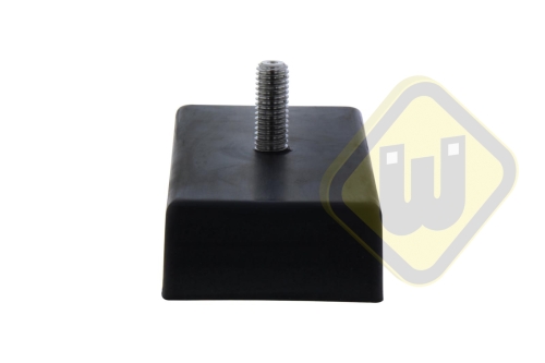 Neodymium Magneet in Stalen U-profiel rubber ommanteld ML-NEO-125-RU