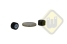 Neodymium magneetsysteem rubber draadgat A12D-KsM3