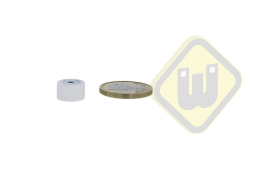 Neodymium magneetsysteem rubber draadgat A12D-KwM3