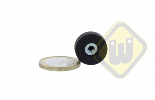 Neodymium magneetsysteem rubber draadgat A18D-KsM4