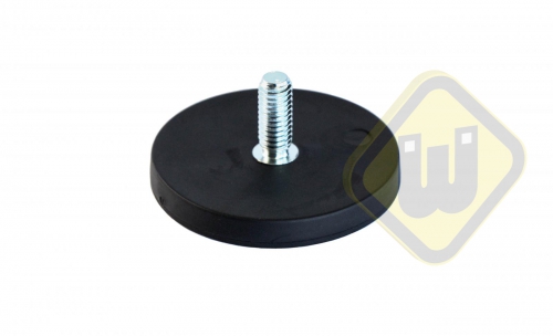Neodymium magneetsysteem rubber draadstift A43AG-KsM6x15