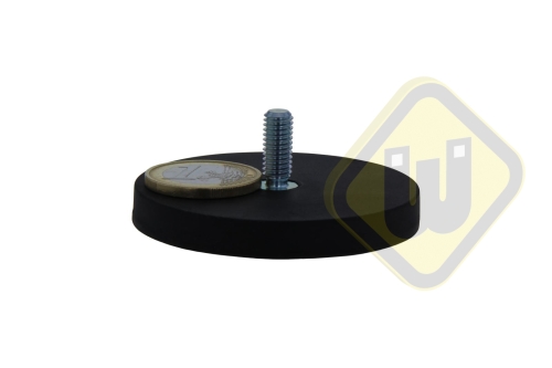 Neodymium magneetsysteem rubber draadstift A57AG-KsM6x15