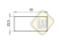 Neodymium magneetsysteem rubber rechthoek draadbus A55x22A-Ks2xM4