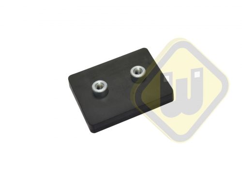 Neodymium magneetsysteem rubber rechthoek draadbus A59x45A-Ks2xM5