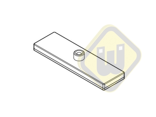 Neodymium magneetsysteem rubber rechthoek draadbus A75x22A-KsM4