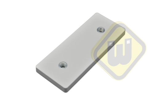 Neodymium magneetsysteem rubber rechthoek draadgat A110x45D-Kw2xM6