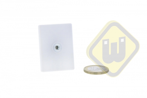 Neodymium magneetsysteem rubber rechthoek draadgat A43x31A-KwM4