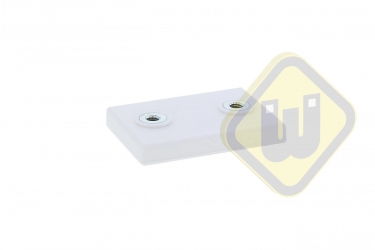 Neodymium magneetsysteem rubber rechthoek draadgaten A43x31A-Kw2xM4