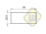 Neodymium magneetsysteem rubber rechthoek draadstift A55x22AG-KwM4