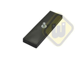 Neodymium magneetsysteem rubber rechthoek draadstift A75x22AG-KsM4