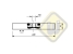 Neodymium magneetsysteem zwart draadgat W66D-KsM6