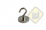 Neodymium potmagneet draadbus met haak M5. vernikkeld W32NDH-Ni
