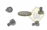 Neodymium potmagneet draadbus vernikkeld W10NDA-NiM3