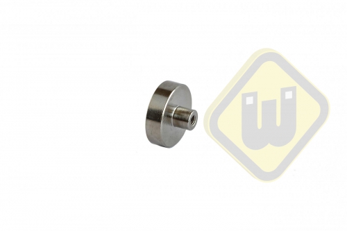 Neodymium potmagneet draadbus vernikkeld W25NDA-NiM4