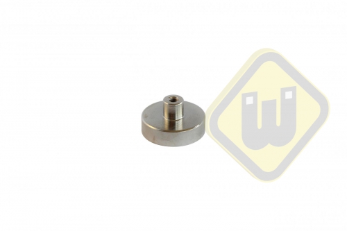 Neodymium potmagneet draadbus vernikkeld W25NDA-NiM4