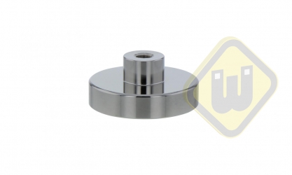 Neodymium potmagneet draadbus vernikkeld W40NDA-NiM6