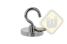 Neodymium potmagneet draadbus vernikkeld W50NDA-NiM8