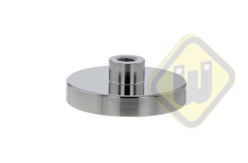 Neodymium potmagneet draadbus vernikkeld W50NDA-NiM8