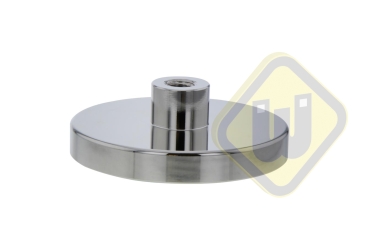 Neodymium potmagneet draadbus vernikkeld W75NDA-NiM10