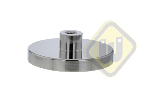 Neodymium potmagneet draadbus vernikkeld W75NDA-NiM10