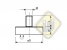 Neodymium potmagneet draadstift verzinkt F10NDAG-vM4x8