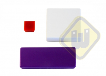 Planbord magneten rechthoek met kunststof kap PLB 55 ORANJE (per set van 10 stuks)