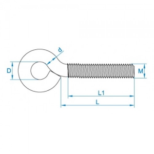 Technische tekening Schroefoog M6