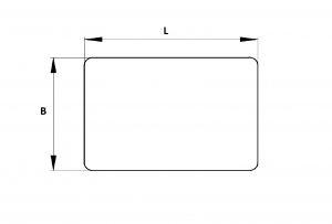 Technische tekening Neodymium magneetsysteem rubber rechthoek draadgaten A70x50D-Ks2xM5